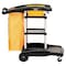 Rubbermaid Commercial High Capacity Cleaning Cart, 21-3/4w x 49-3/4d x 38-3/8h, Black FG9T7200BLA - alternate 1